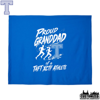 Taft Cross Country Proud Granddad Stadium Blanket - Royal