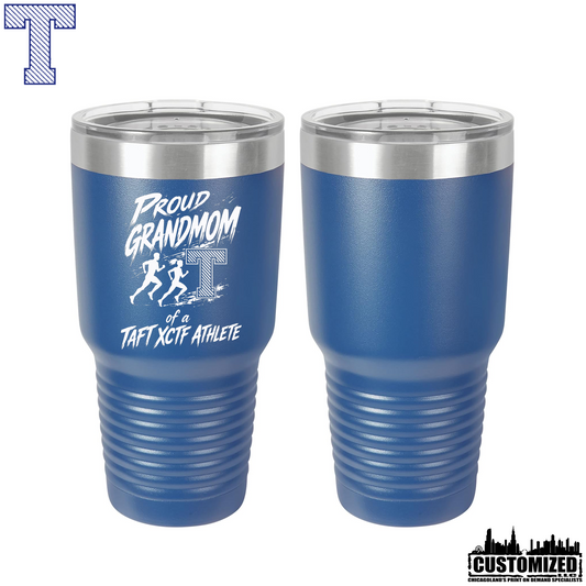 Taft Cross Country Proud Grandmom 30oz Stainless Steel Tumbler - Royal
