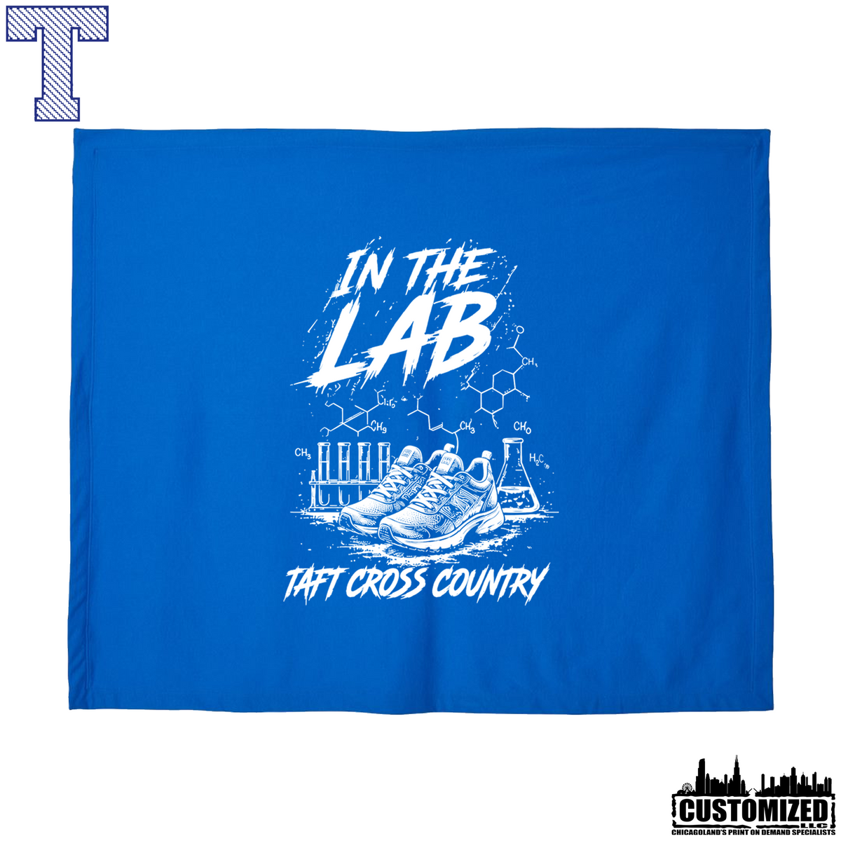 Taft Cross Country In The Lab Stadium Blanket - Royal