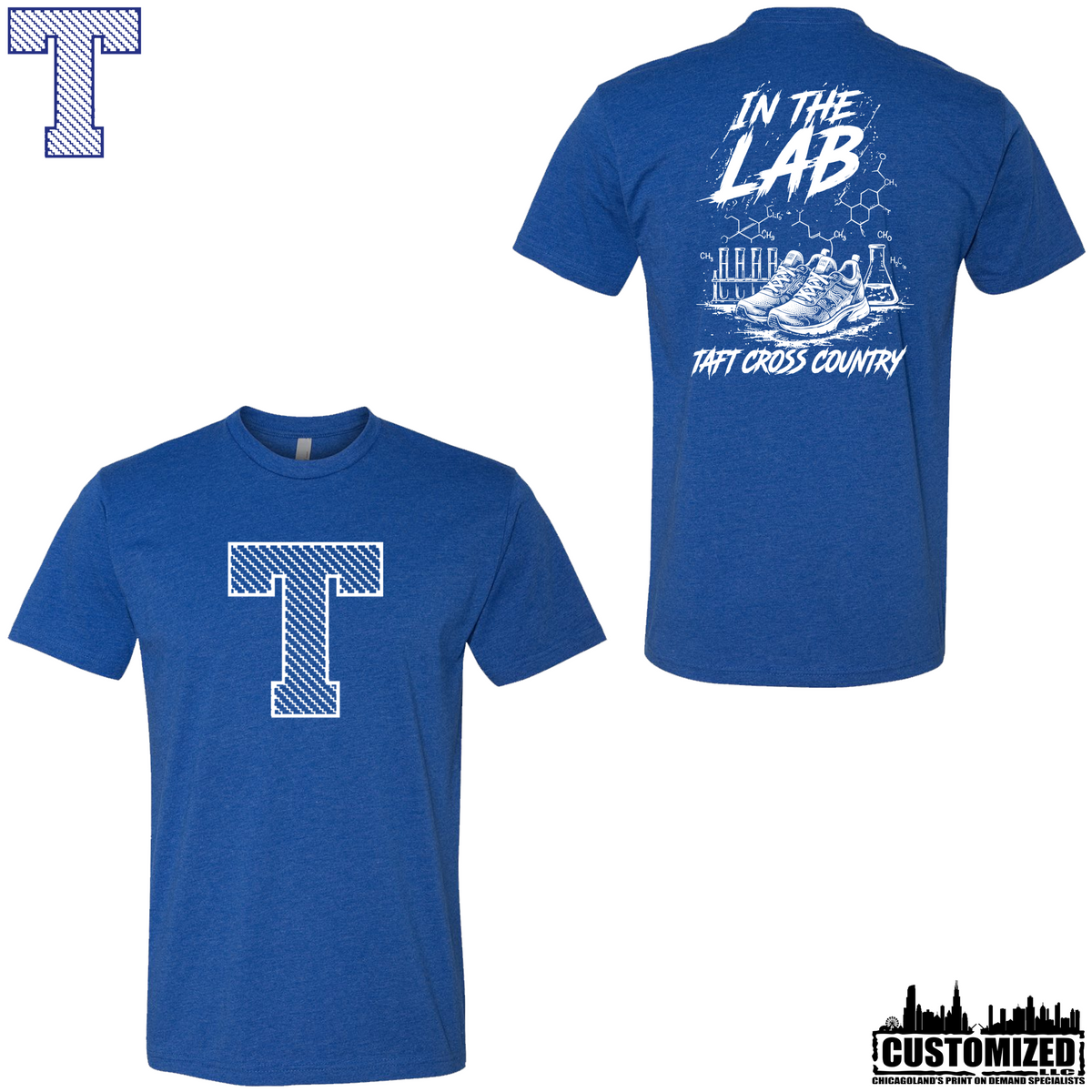 Taft Cross Country In The Lab short sleeve shirt - Royal
