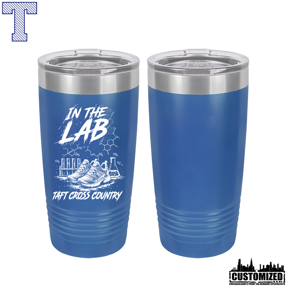 Taft Cross Country In The Lab 20oz Stainless Steel Tumbler - Royal