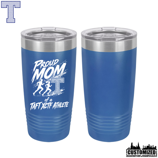 Taft Cross Country Proud Mom 20oz Stainless Steel Tumbler - Royal