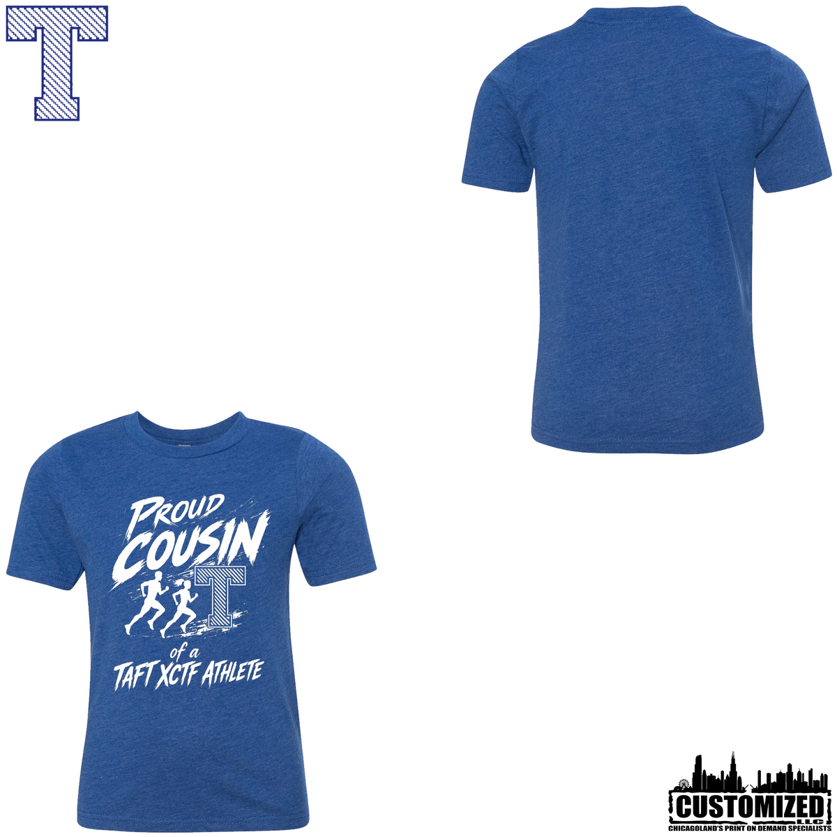 Taft Cross Country YOUTH Proud Cousin Short Sleeve Shirt - Royal