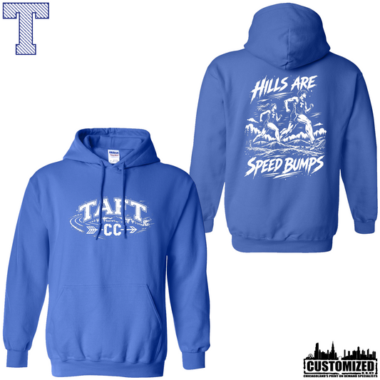 Taft Cross Country Hills Are Speed Bumps Hoodie - Royal