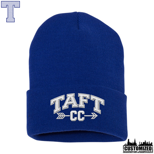 Taft CC Embroidered 12" Beanie "Style1" - Royal