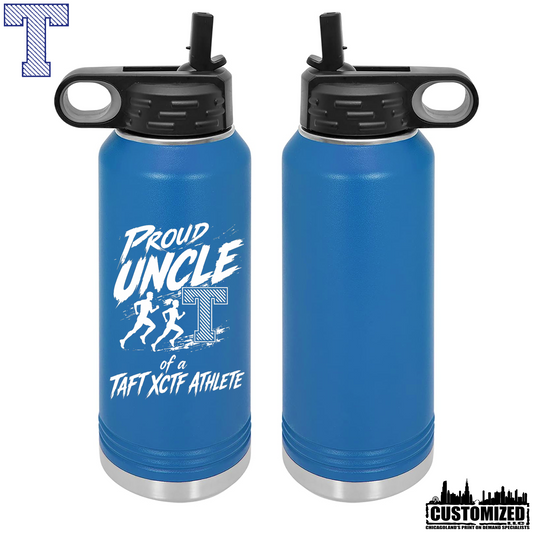 Taft Cross Country Proud Uncle 32oz Stainless Steel Water Bottle - Royal