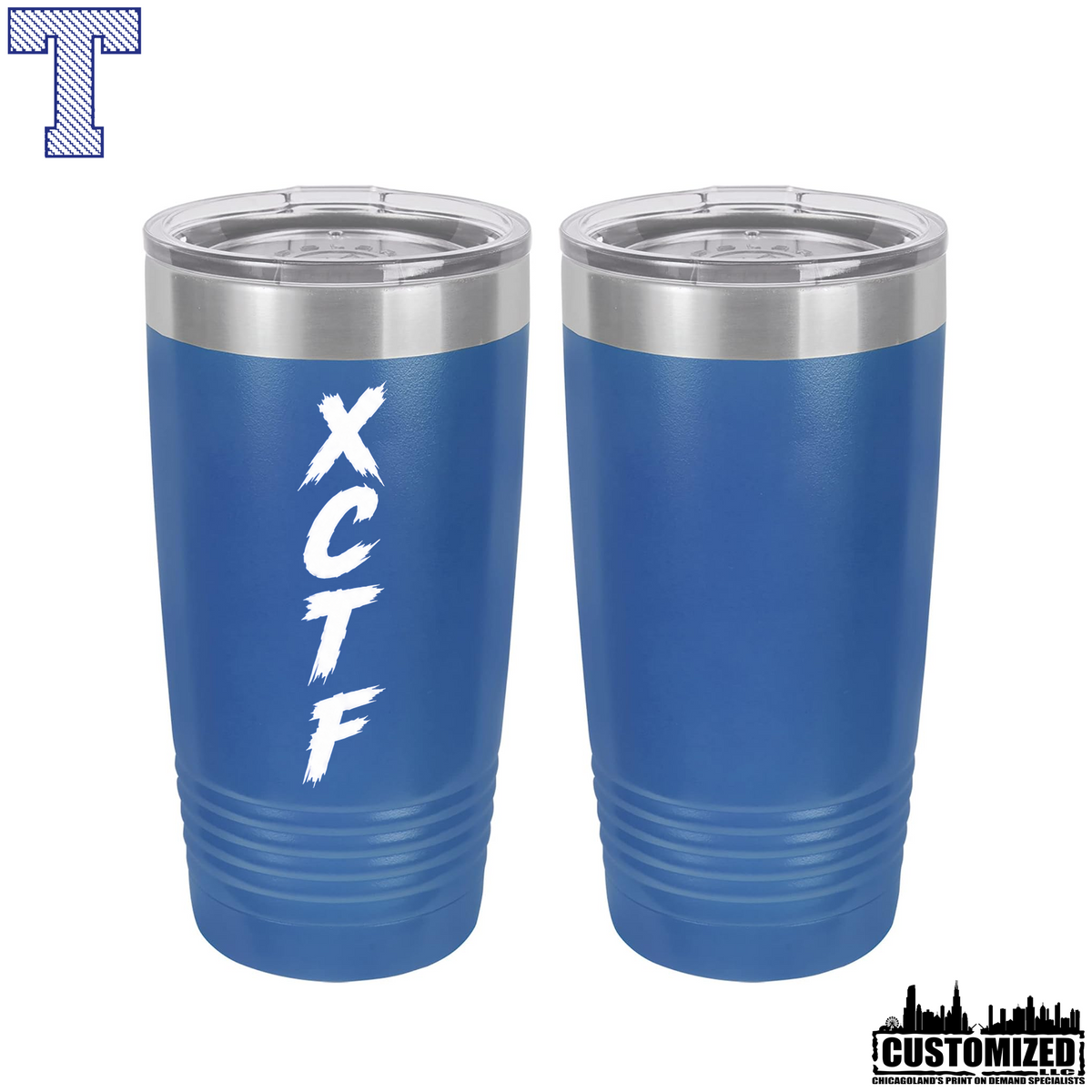 Taft Cross Country XCTF 20oz Stainless Steel Tumbler - Royal