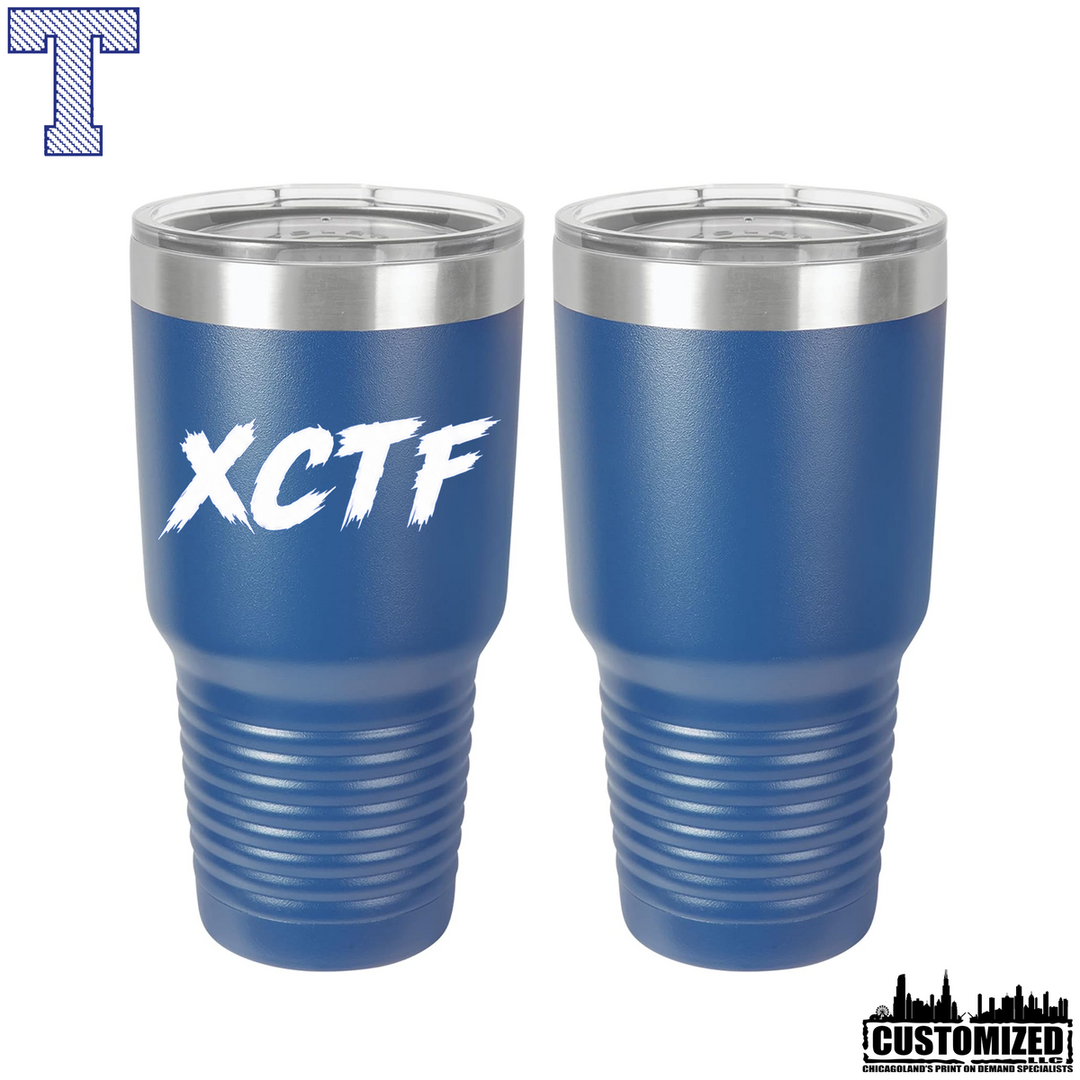 Taft Cross Country XCTF 30oz Stainless Steel Tumbler - Royal