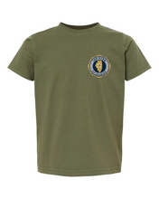 Load image into Gallery viewer, 100 Club &quot;Honor-Support-Remember&quot; Toddler Shirt - Military Green