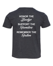 Load image into Gallery viewer, 100 Club &quot;Honor-Support-Remember&quot; Toddler Shirt - Vintage Navy