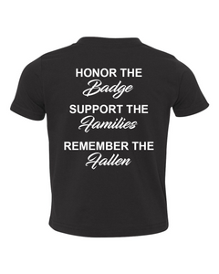 100 Club "Honor-Support-Remember" Toddler Shirt - Black