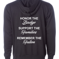 100 Club "Honor-Support-Remember" Midweight Hoodie - Black