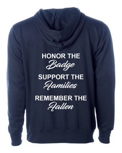 100 Club "Honor-Support-Remember" Midweight Hoodie - Navy