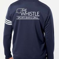W159 Men's 3-Stripes French Terry Quarter-Zip Pullover
