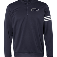 W159 Men's 3-Stripes French Terry Quarter-Zip Pullover