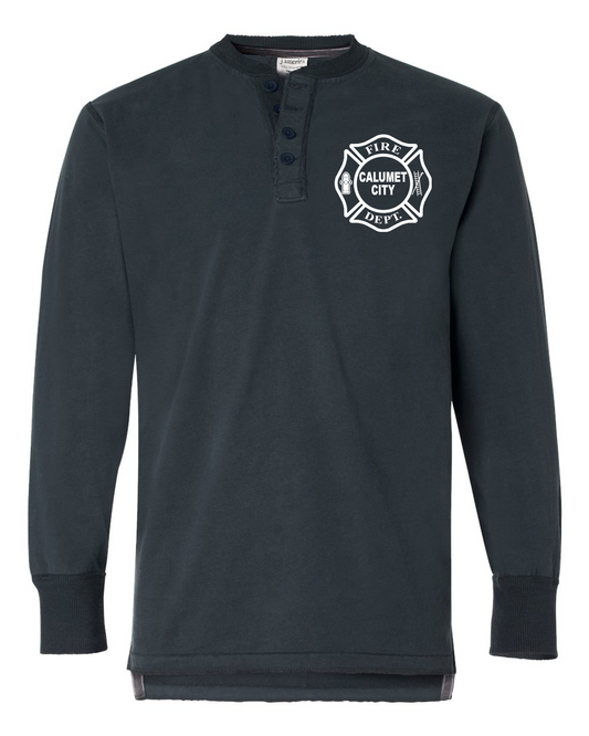 CCFD Vintage Navy Henley