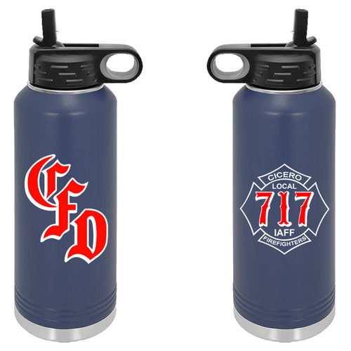 CFD 40oz S.S. Water Bottle - Navy