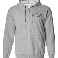 W159 Gildan Heavy Blend Full Zip Hooded Sweatshirt - Sports Grey