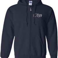W159 Gildan Heavy Blend Full Zip Hooded Sweatshirt - Navy