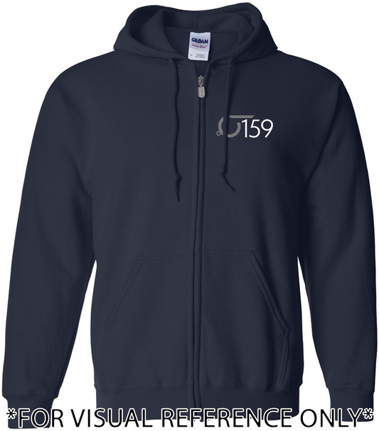 W159 Gildan Heavy Blend Full Zip Hooded Sweatshirt - Navy