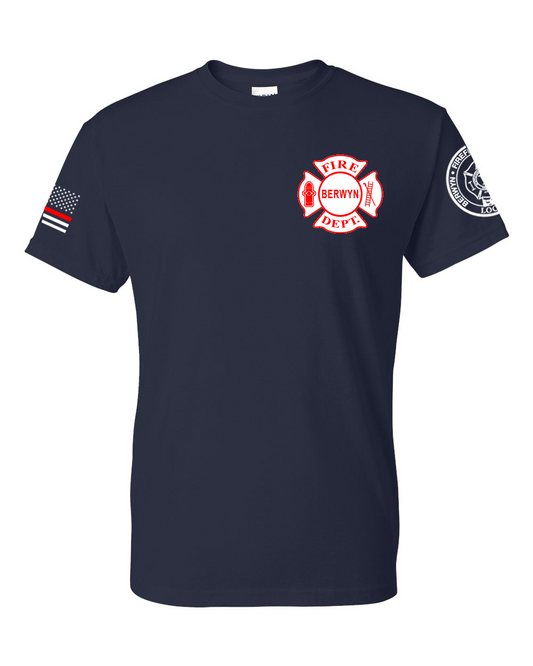 Berwyn Fire Dept. - Gildan DryBlend Navy Short Sleeve Shirt