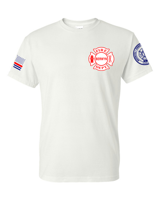 Berwyn Fire Dept. - Gildan DryBlend White Short Sleeve Shirt