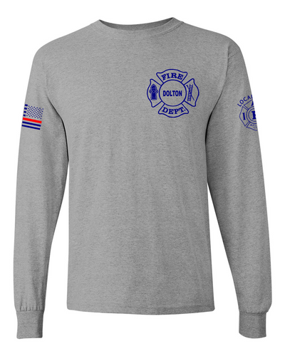 Dolton Fire Dept. - Grey DryBlend Long Sleeve Shirt