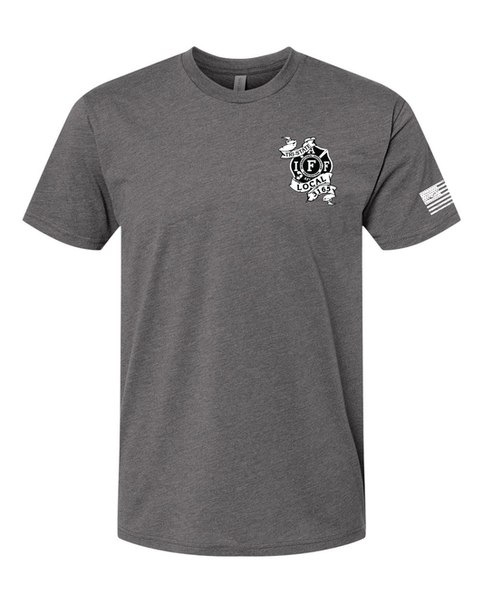Tri-State Firefighters Next Level Short Sleeve shirt - Heavy Metal