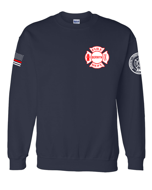Berwyn Fire Dept. - Navy DryBlend Crewneck