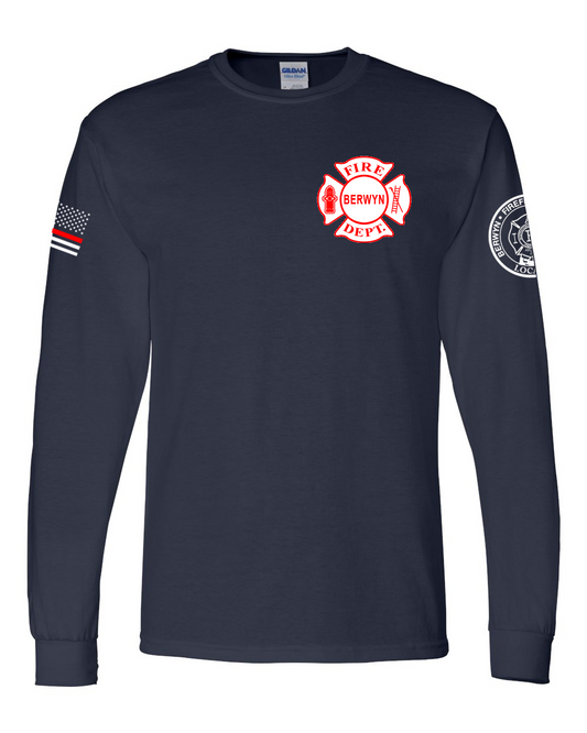 Berwyn Fire Dept. - Navy Long Sleeve Shirt
