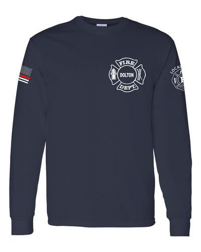Dolton Fire Dept. - Navy DryBlend Long Sleeve Shirt