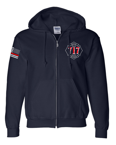 CFD Gildan Duty Zip up - Navy
