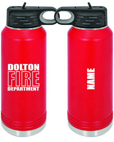 Dolton Fire Dept. - 40oz Red Water Bottle