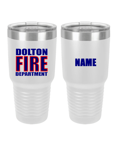 Dolton Fire Dept. - 30oz White Ringneck Tumbler