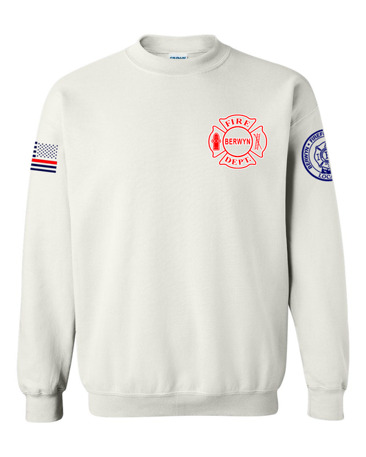 Berwyn Fire Dept. - White DryBlend Crewneck