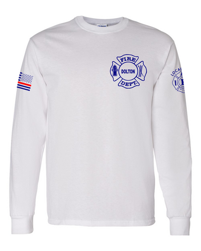 Dolton Fire Dept. - White DryBlend Long Sleeve Shirt
